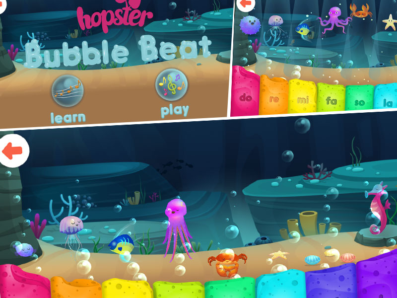 Hopster bubble Beat game