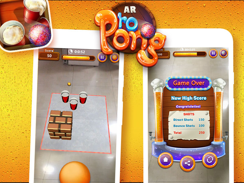AR Ping Pong game done by Juego Studio