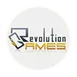 Revolution Games homepage displaying creative game development projects and services