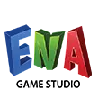 ENA Game Studio homepage showcasing mobile games and development services