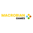 Macrobian Games homepage showcasing game development projects and services