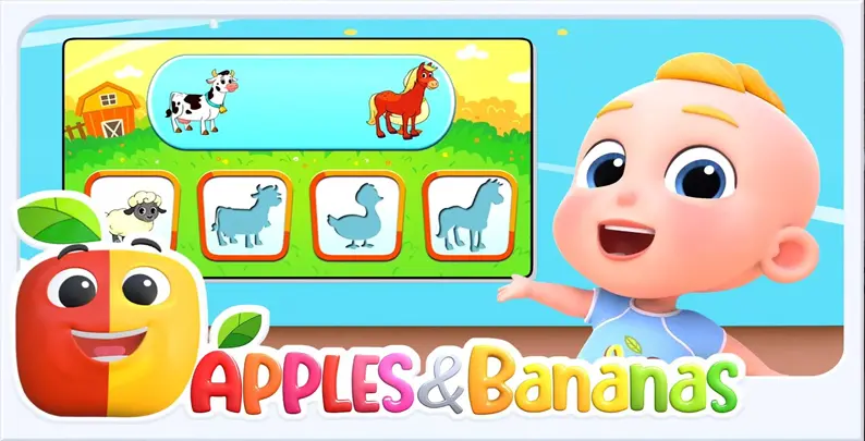 Apples & Bananas kids educational game image 