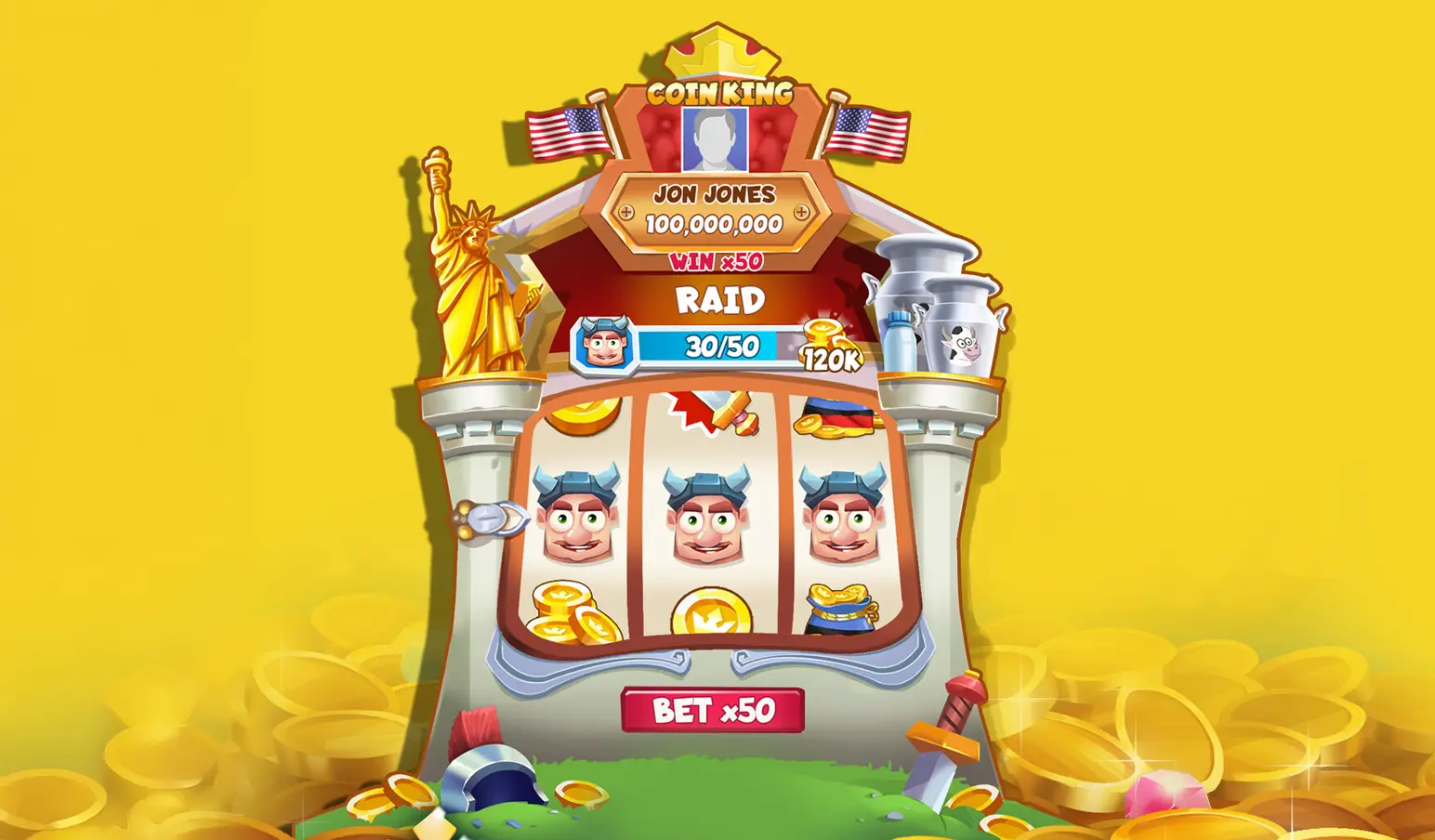 Slot Game Case Study screens