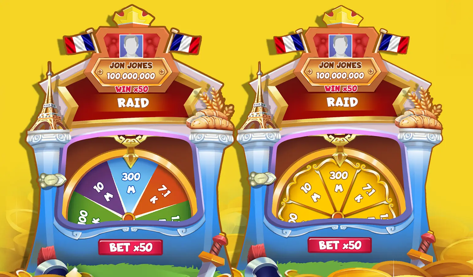 Slot Game Case Study screens
