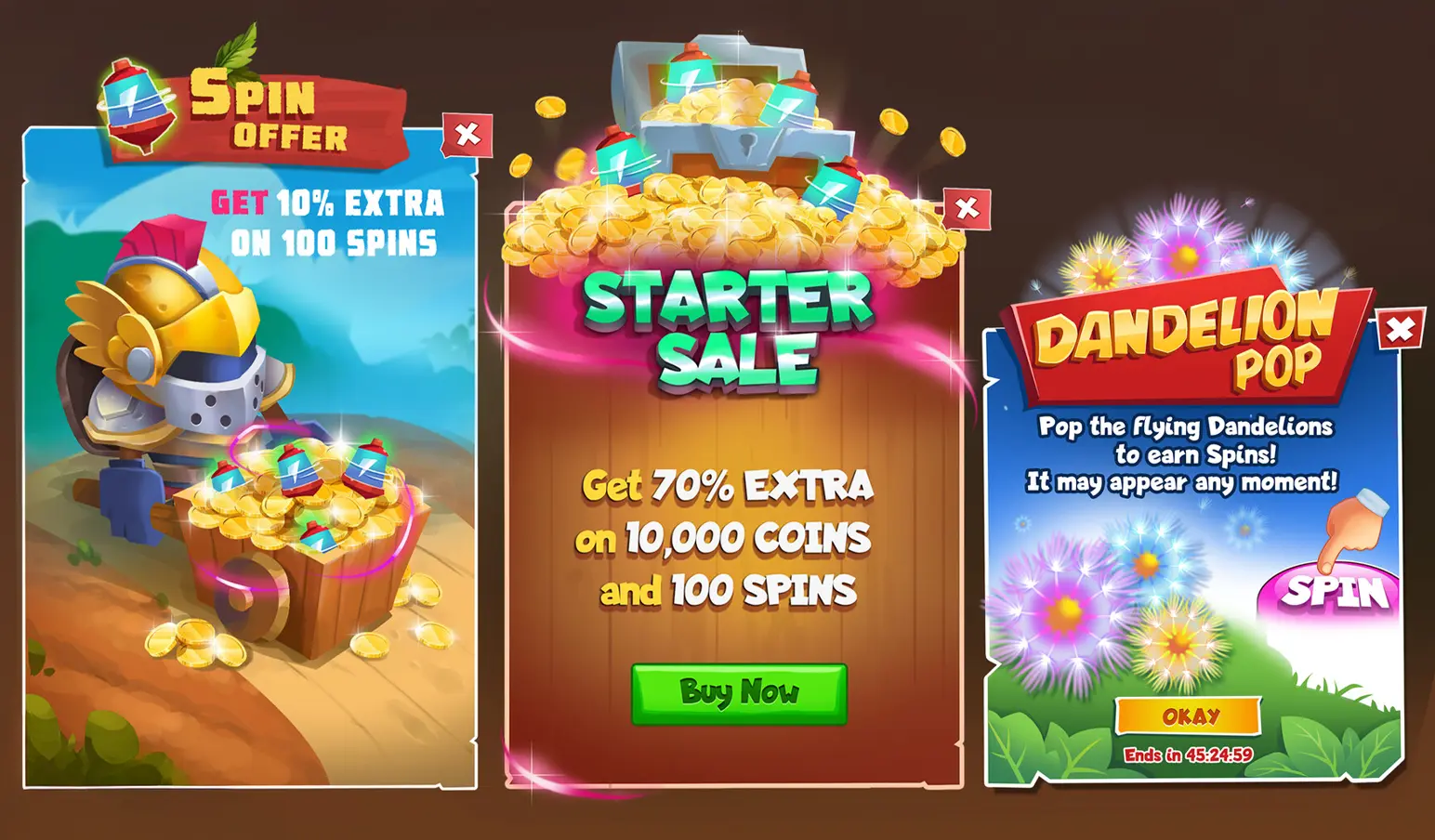 Slot Game Case Study screens