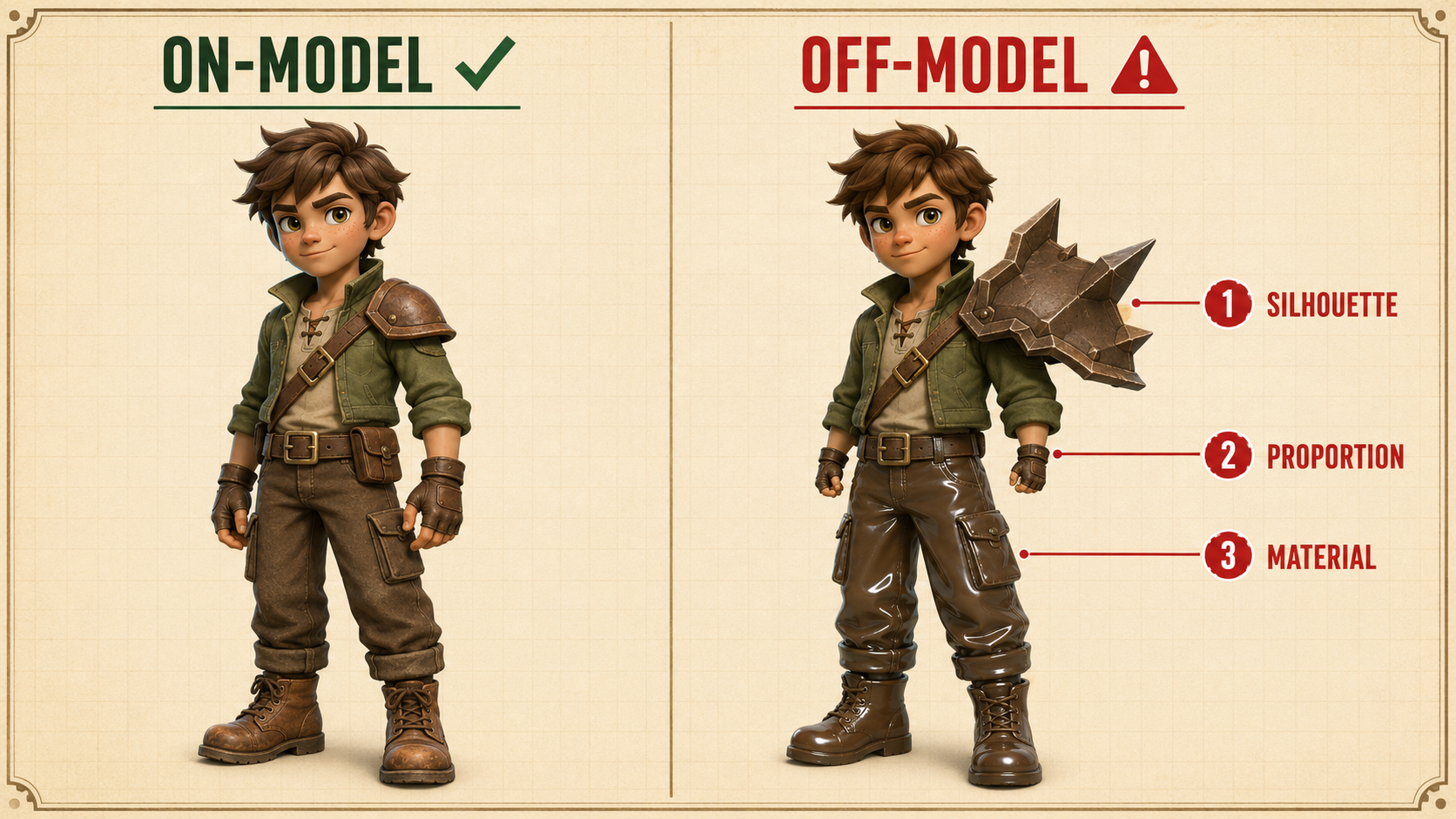 On-Model vs Off-Model Character Design: Maintaining Visual Consistency in Game Art